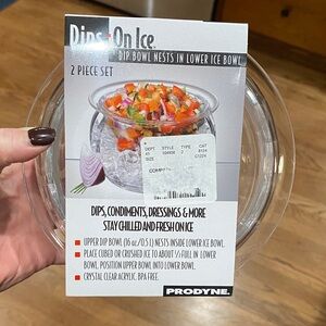 Prodyne Dip Bowl Set with Ice Chamber